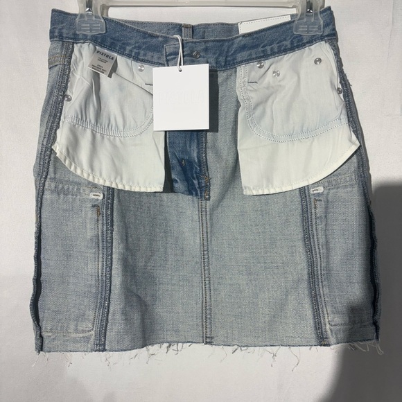 Pistola Light Blue Denim Mini Skirt - Picture 9 of 13